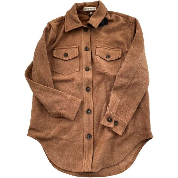 NEW $128 LETS GET LOST WOOL BLEND SHACKET XS - Picture 4 of 5